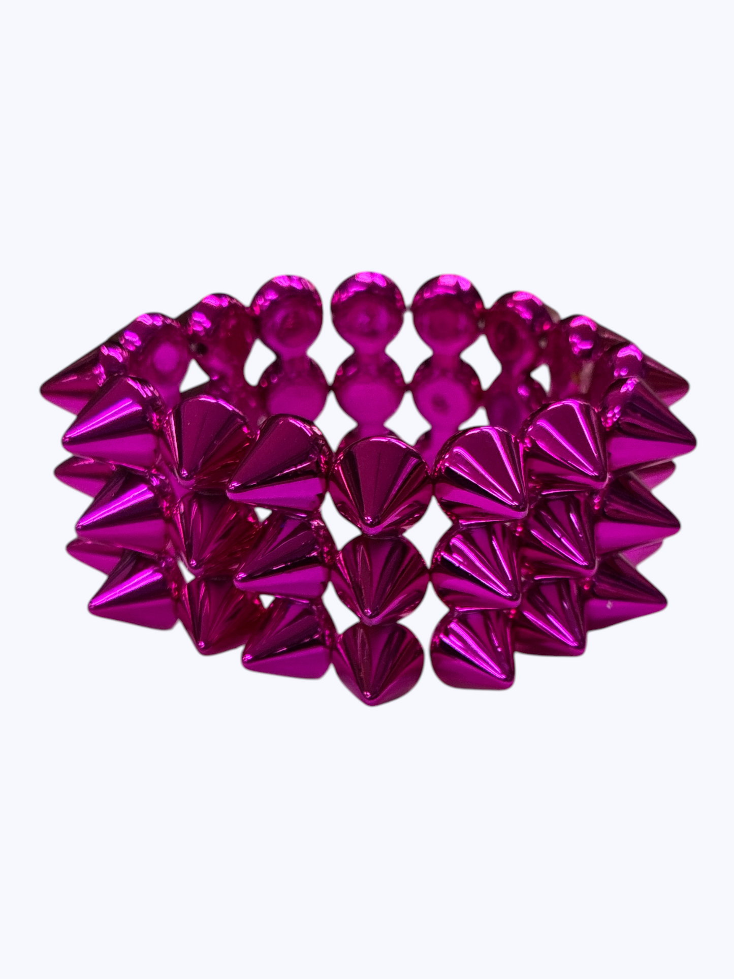 Metallic Spike Stretch Bracelet - B0538