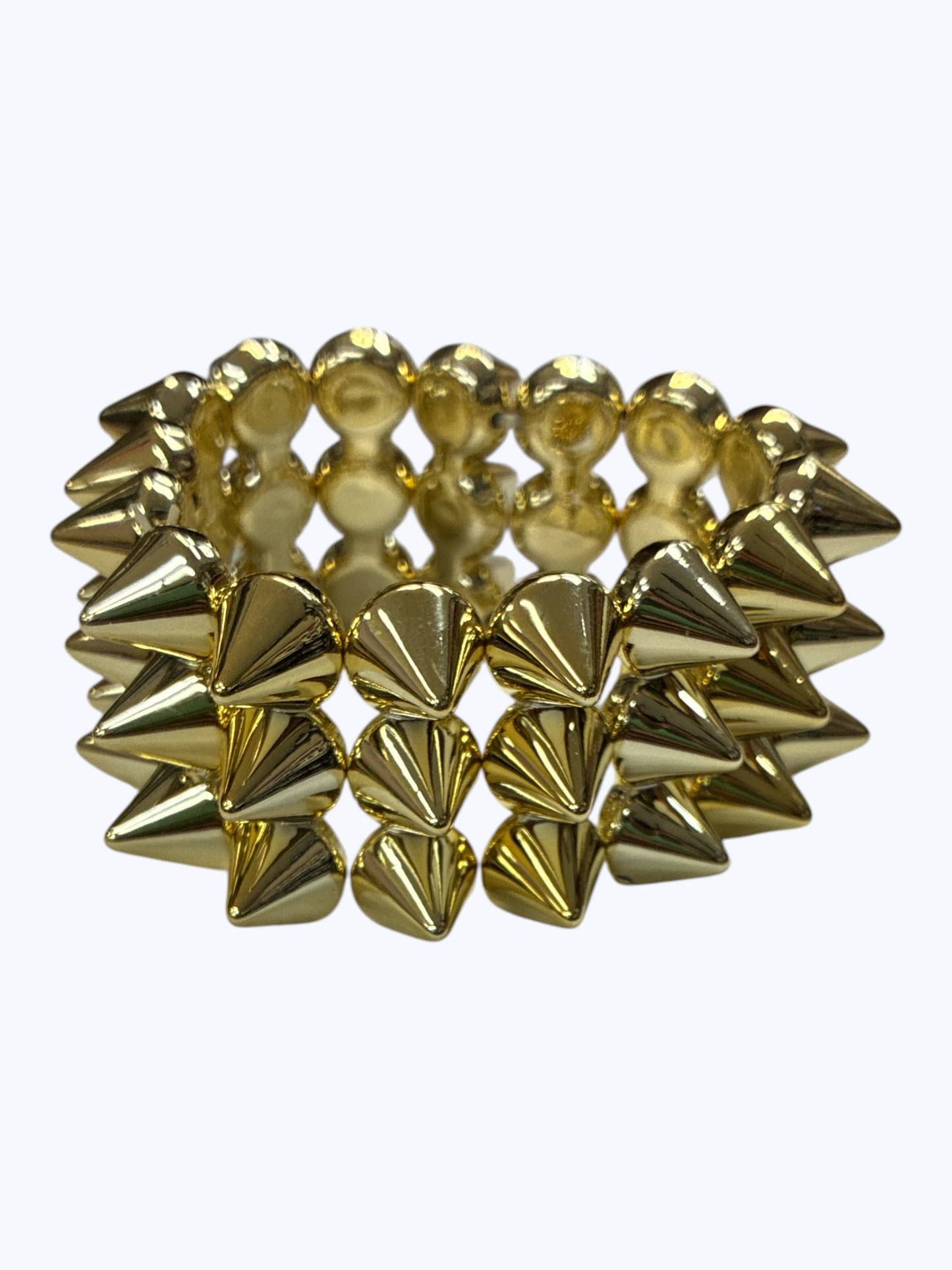 Metallic Spike Stretch Bracelet - B0538