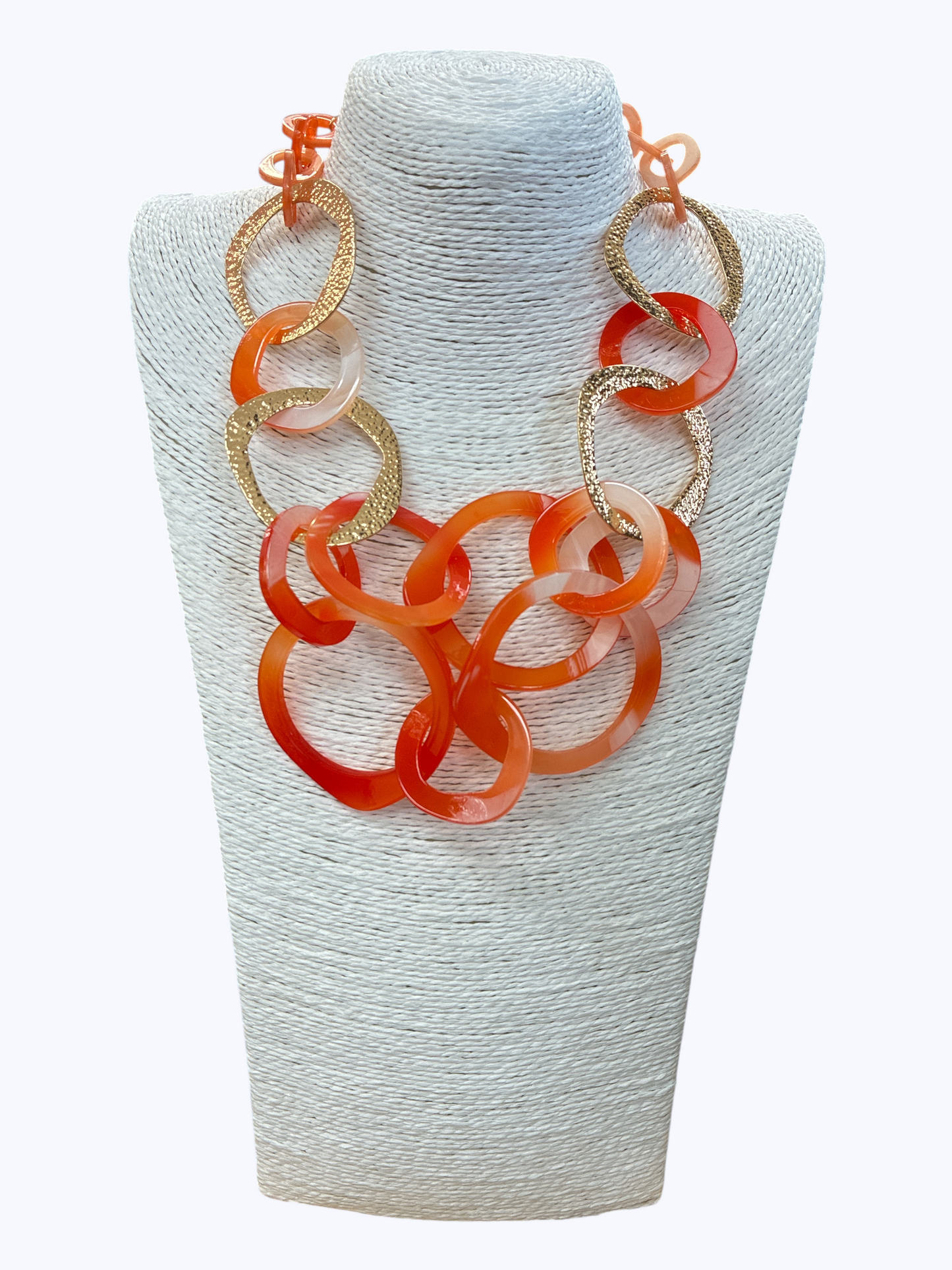 Mixed Link Acrylic Necklace - N5338