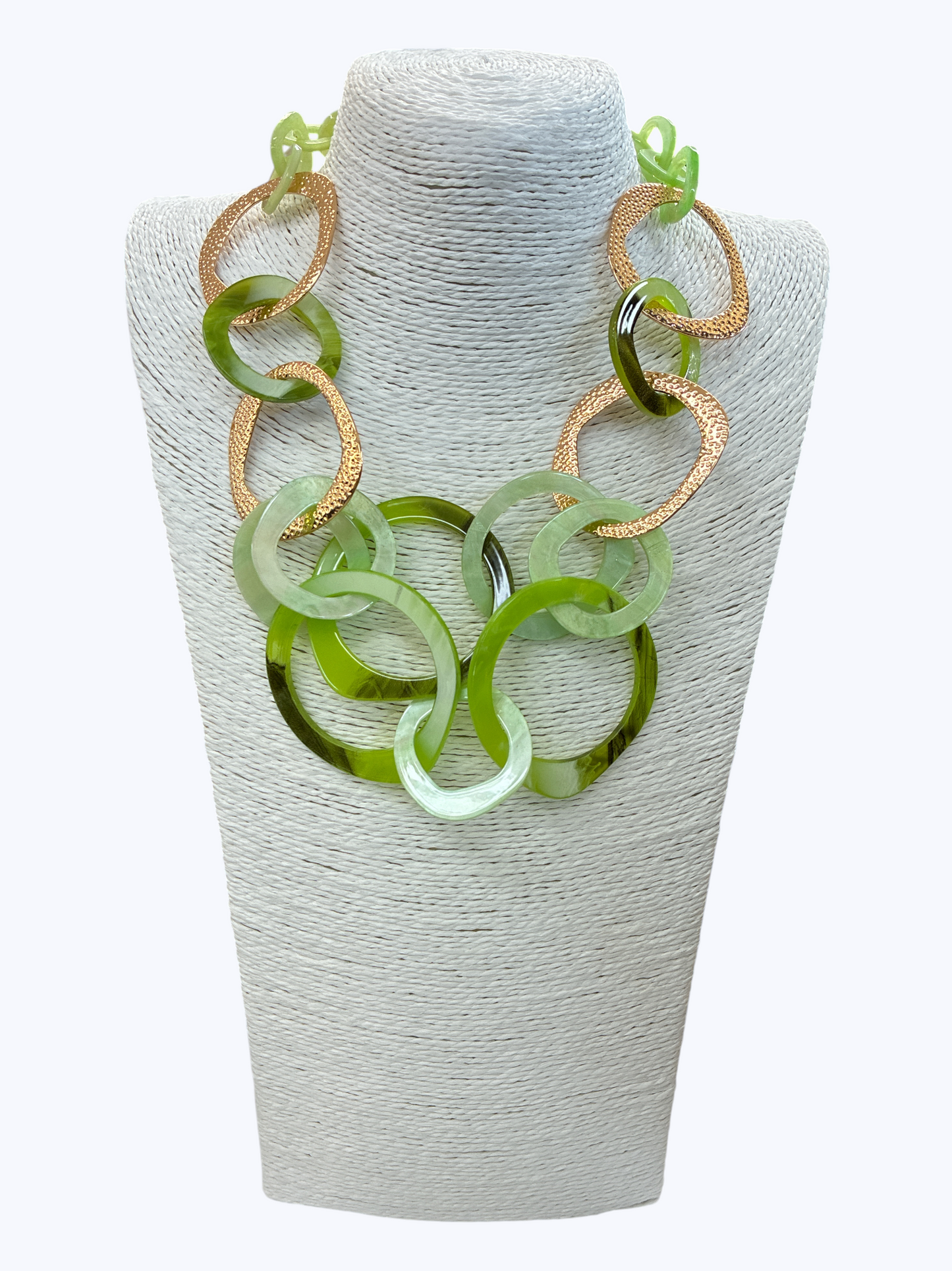 Mixed Link Acrylic Necklace - N5338