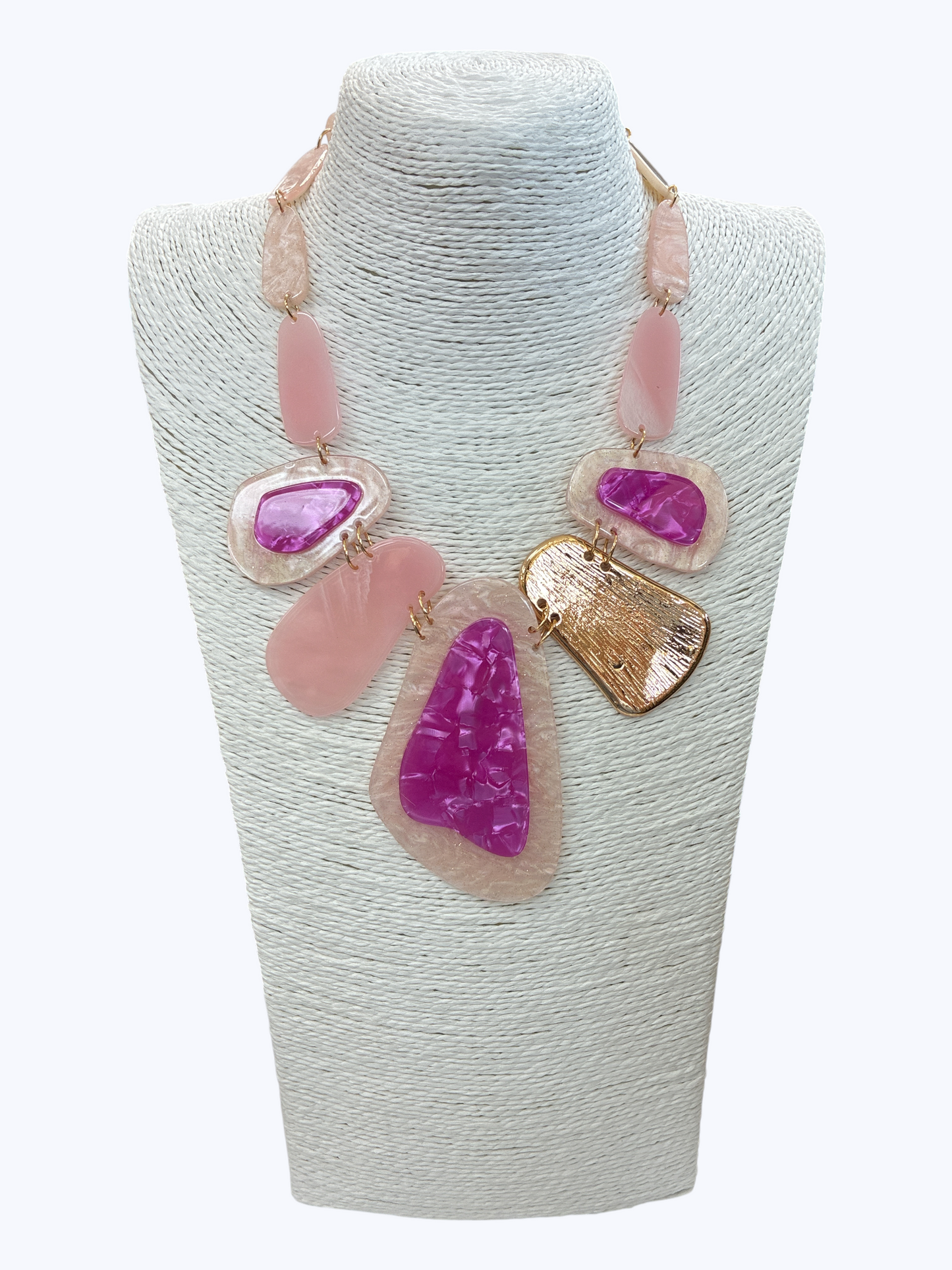 Modern Acrylic Geometric Short Necklace - N5340