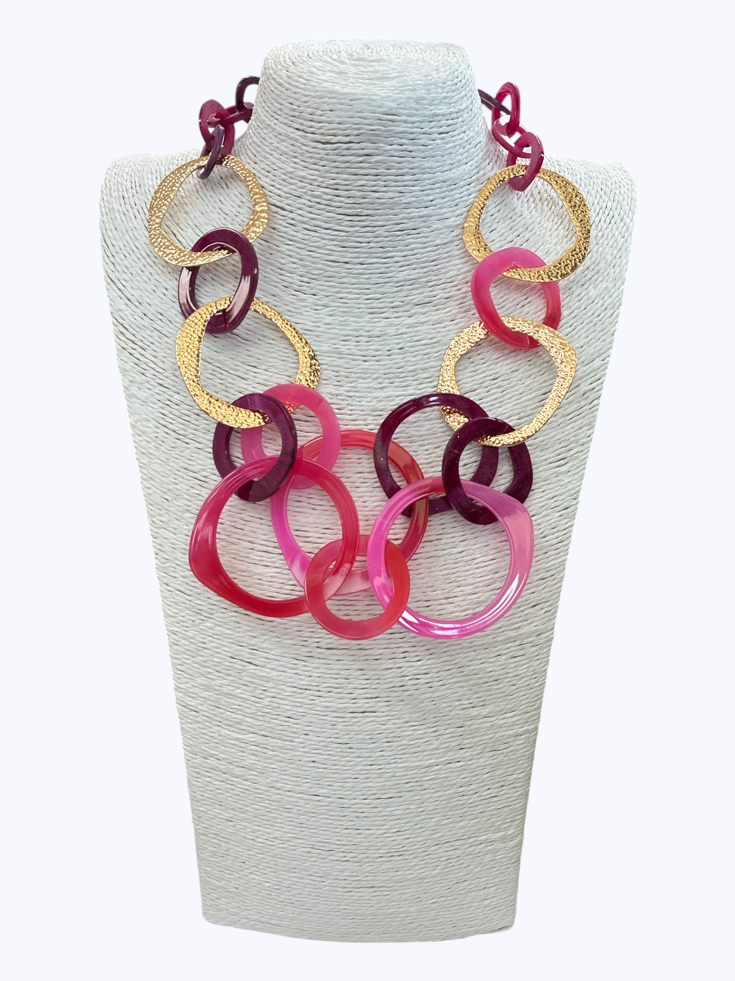 Mixed Link Acrylic Necklace - N5338