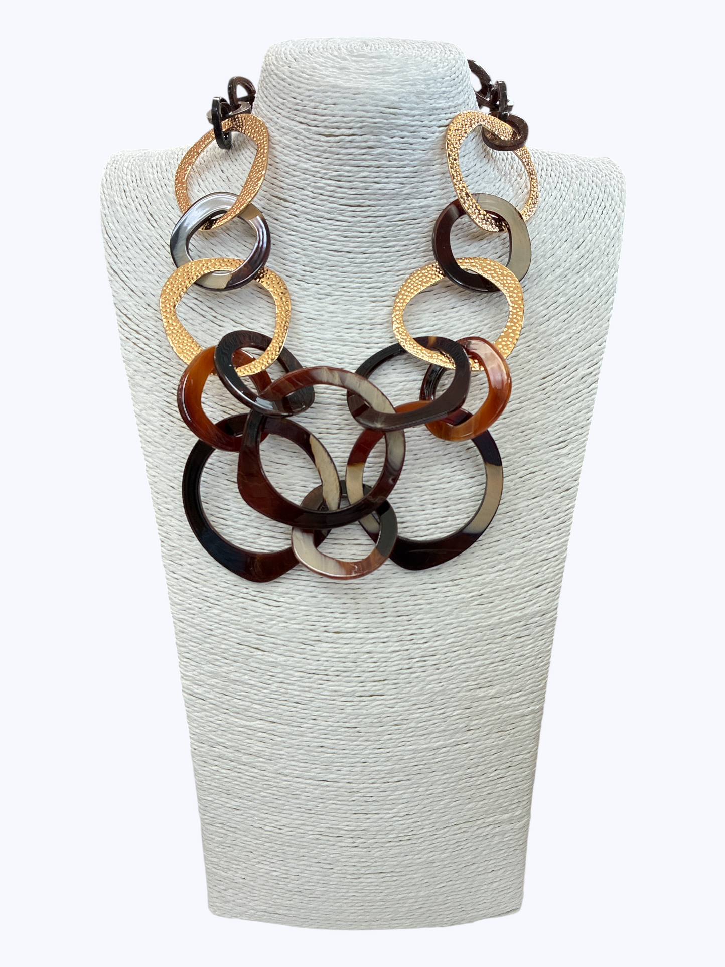 Mixed Link Acrylic Necklace - N5338