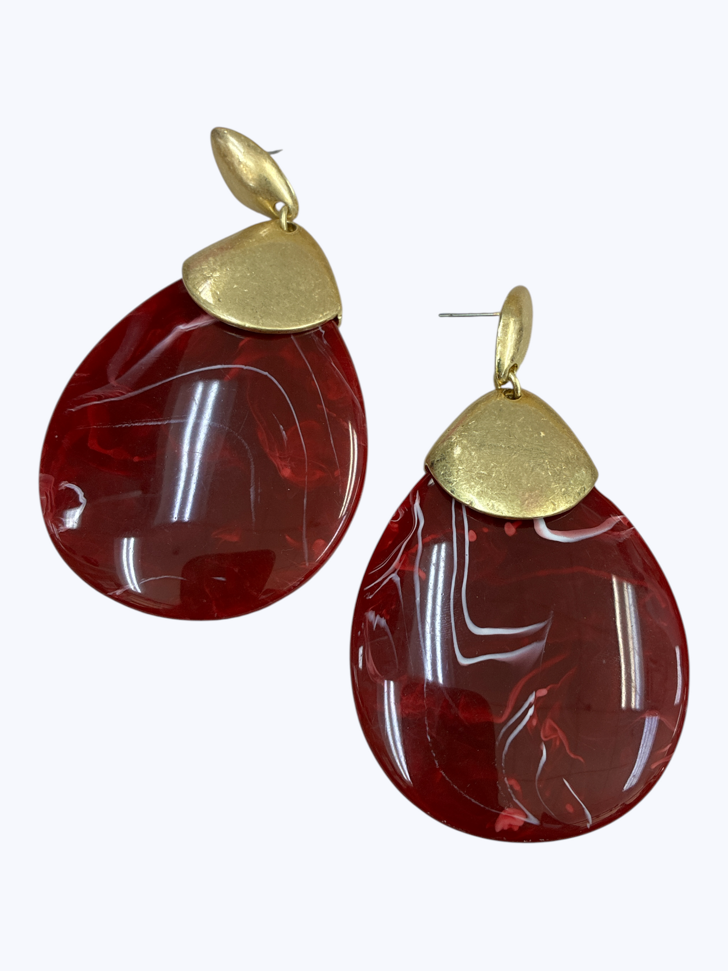 Marbled Teardrop Earrings | E2478