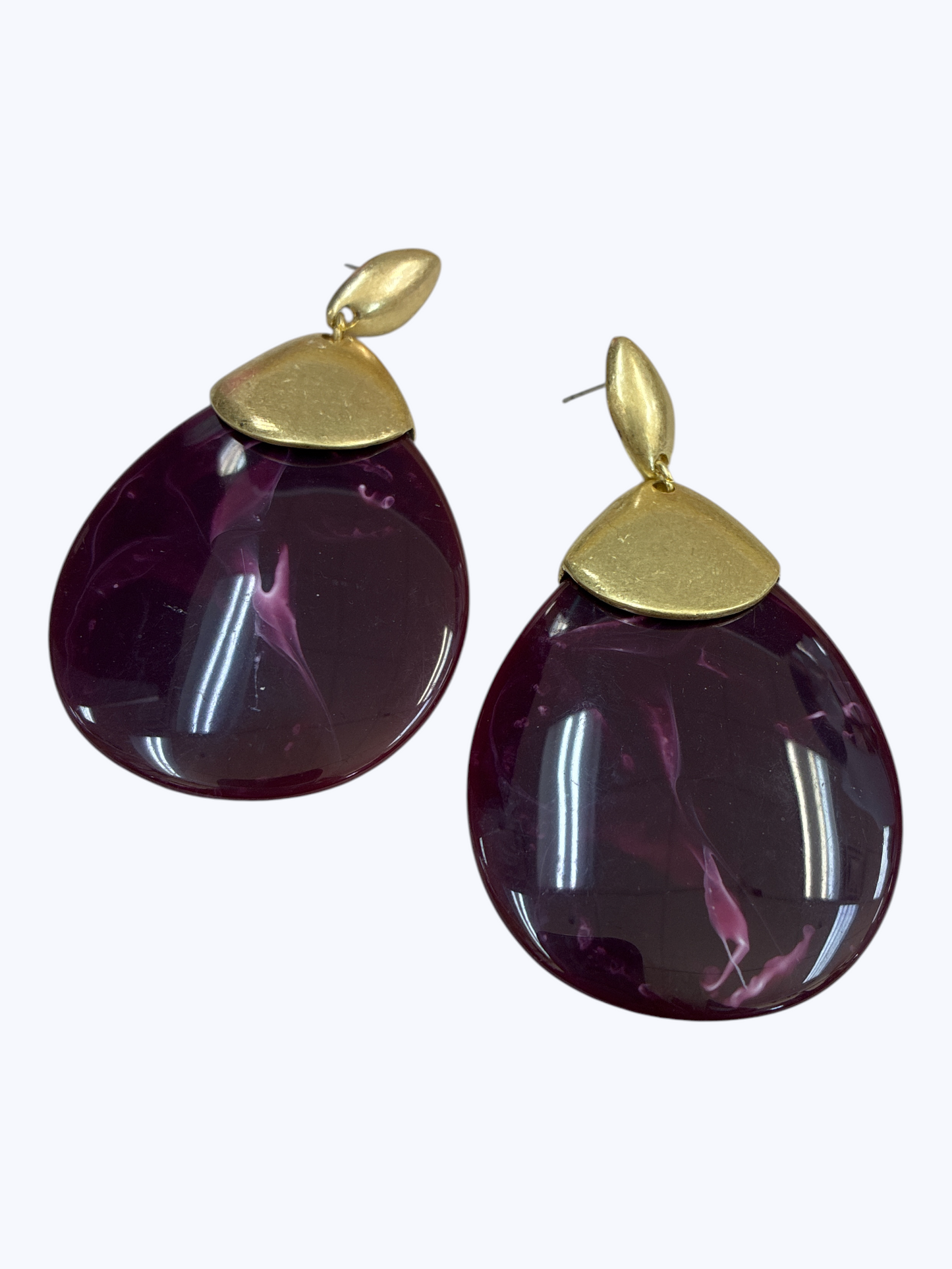 Marbled Teardrop Earrings | E2478