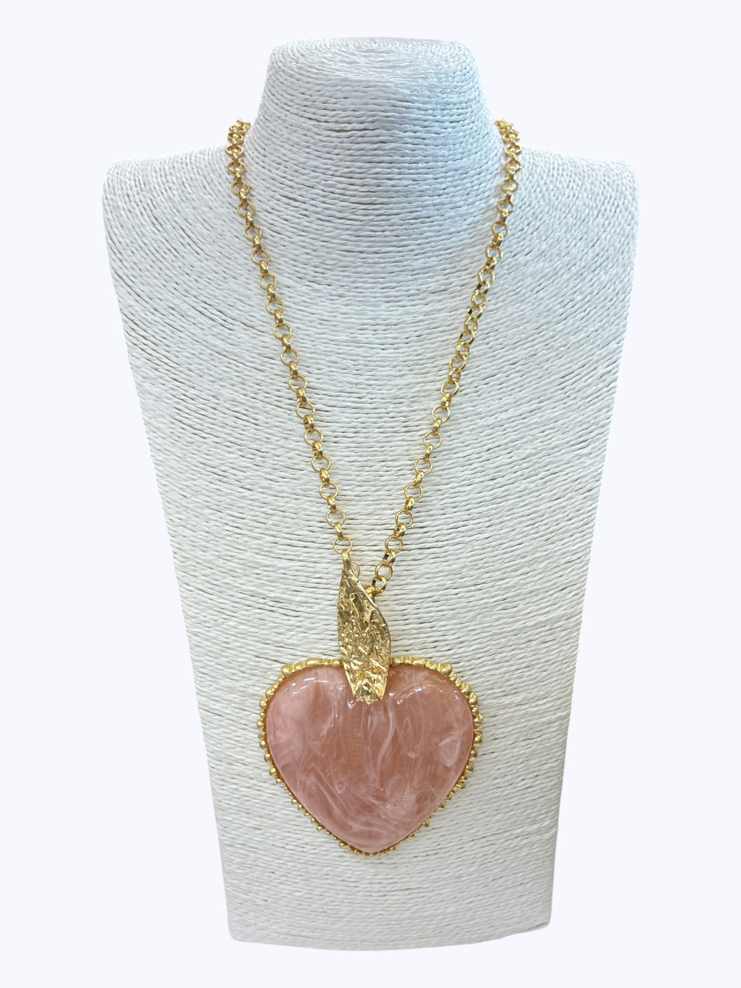 Oversized Heart Pendant Necklace | N5282