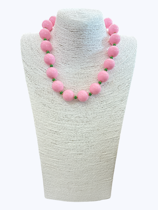 Chunky Acrylic Bead Necklace - N5348