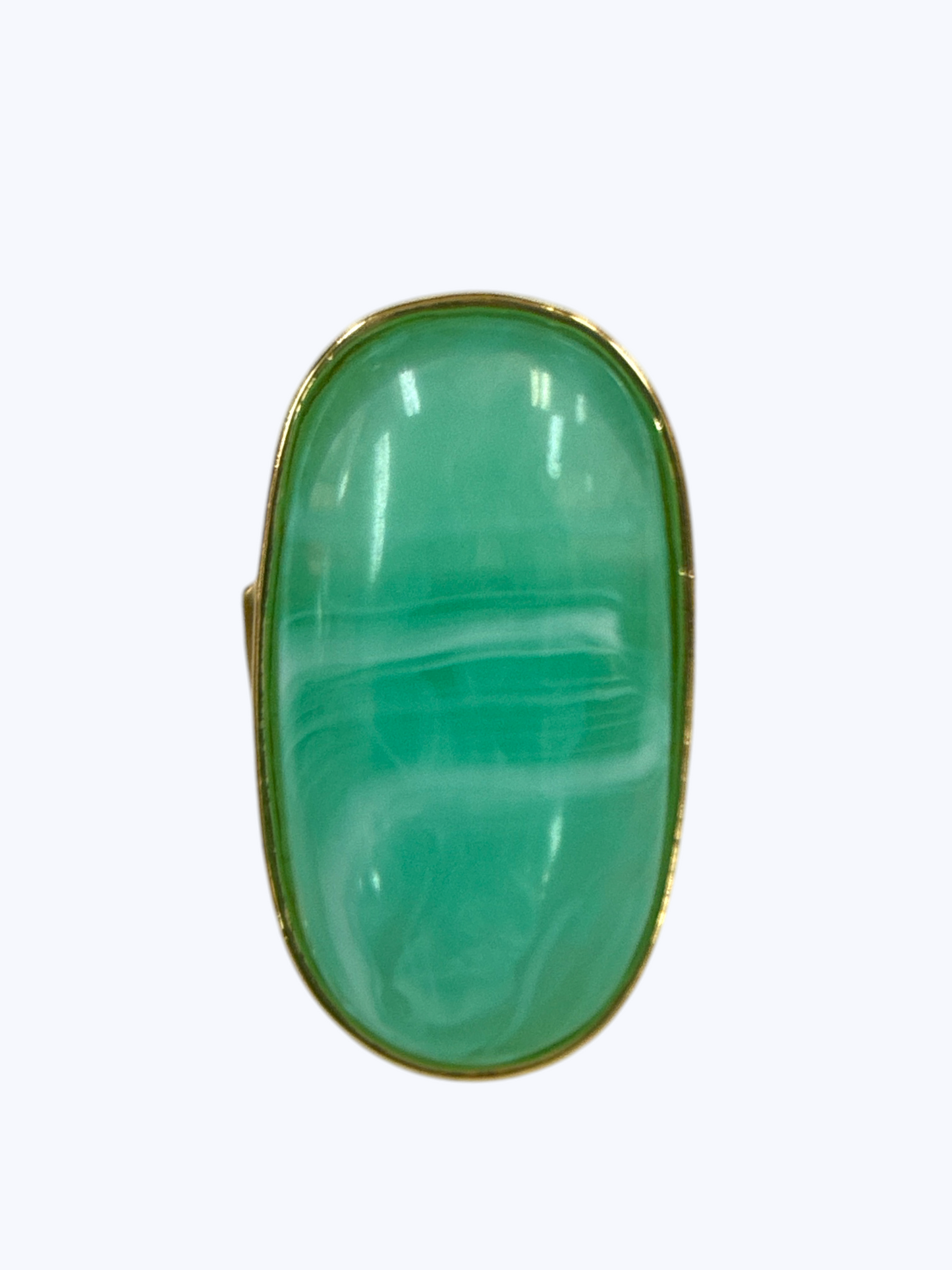 Modern Resin Oval Accent Ring - R0138