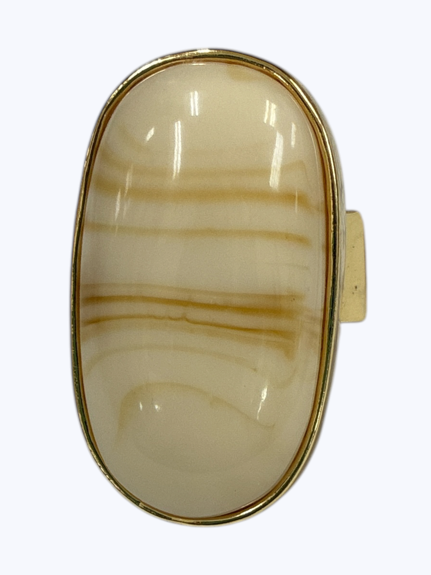 Modern Resin Oval Accent Ring - R0138