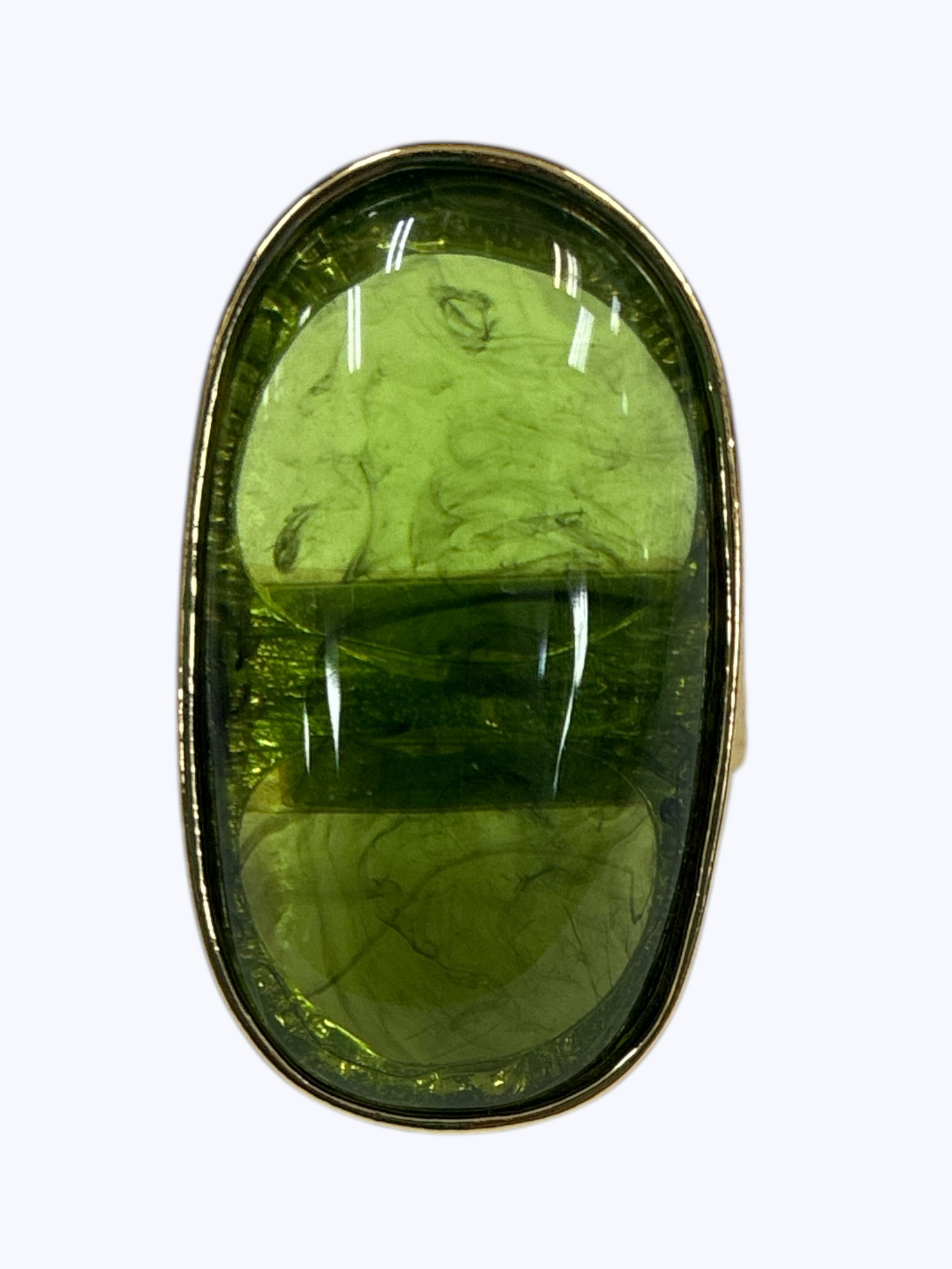 Modern Resin Oval Accent Ring - R0138