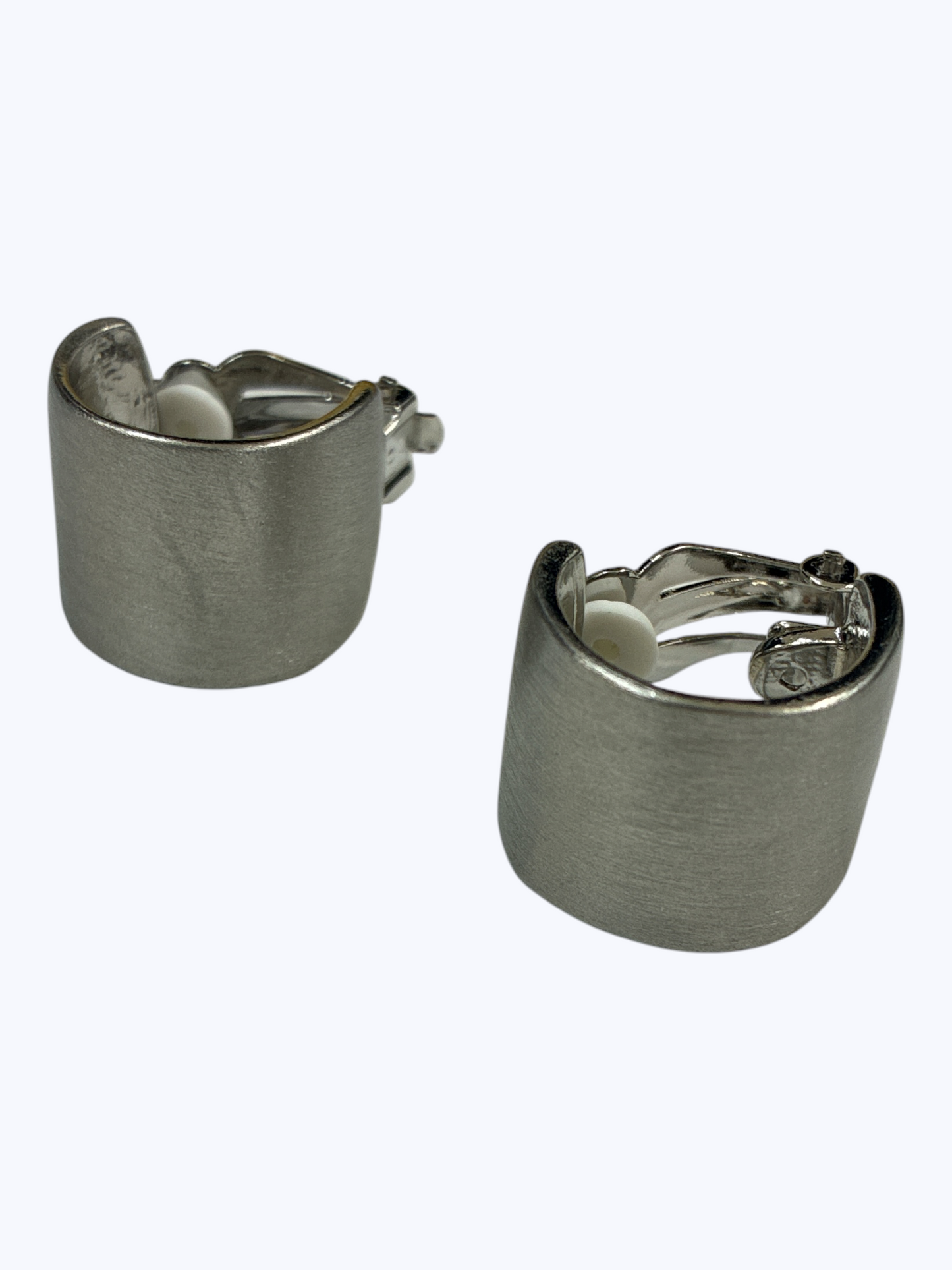 Wide Matte Clip-On Earrings - E2583