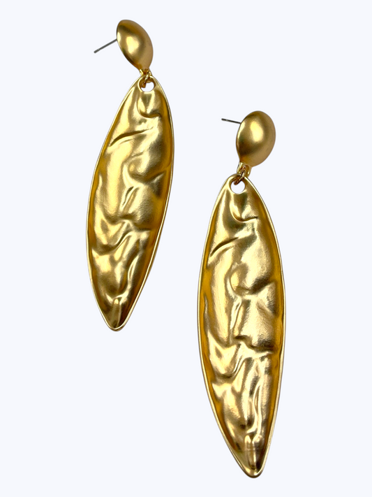 Hammered Bar Dangle Earrings - E2600