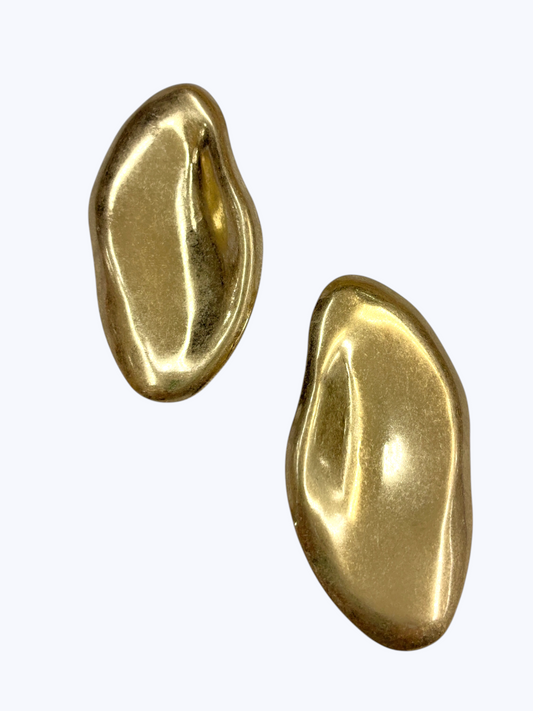Organic Oval Stud Earrings - E2599
