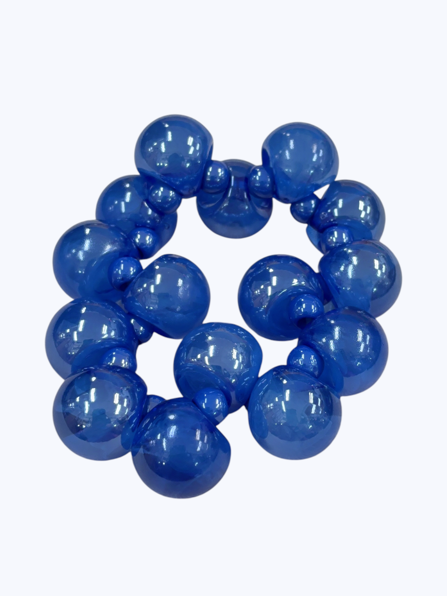 Oversized Acrylic Ball Bead Bracelet - B0553