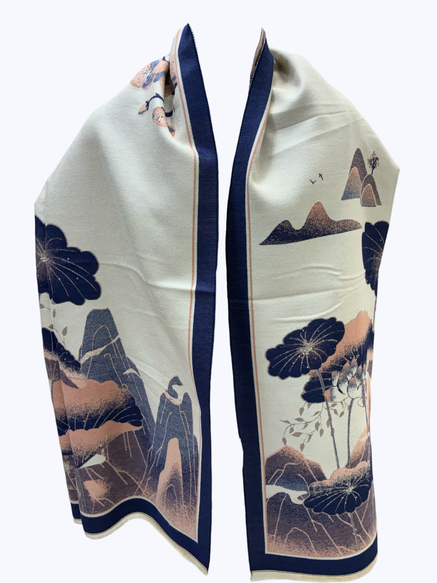 Floral Fringe Wrap Scarf | SS0016