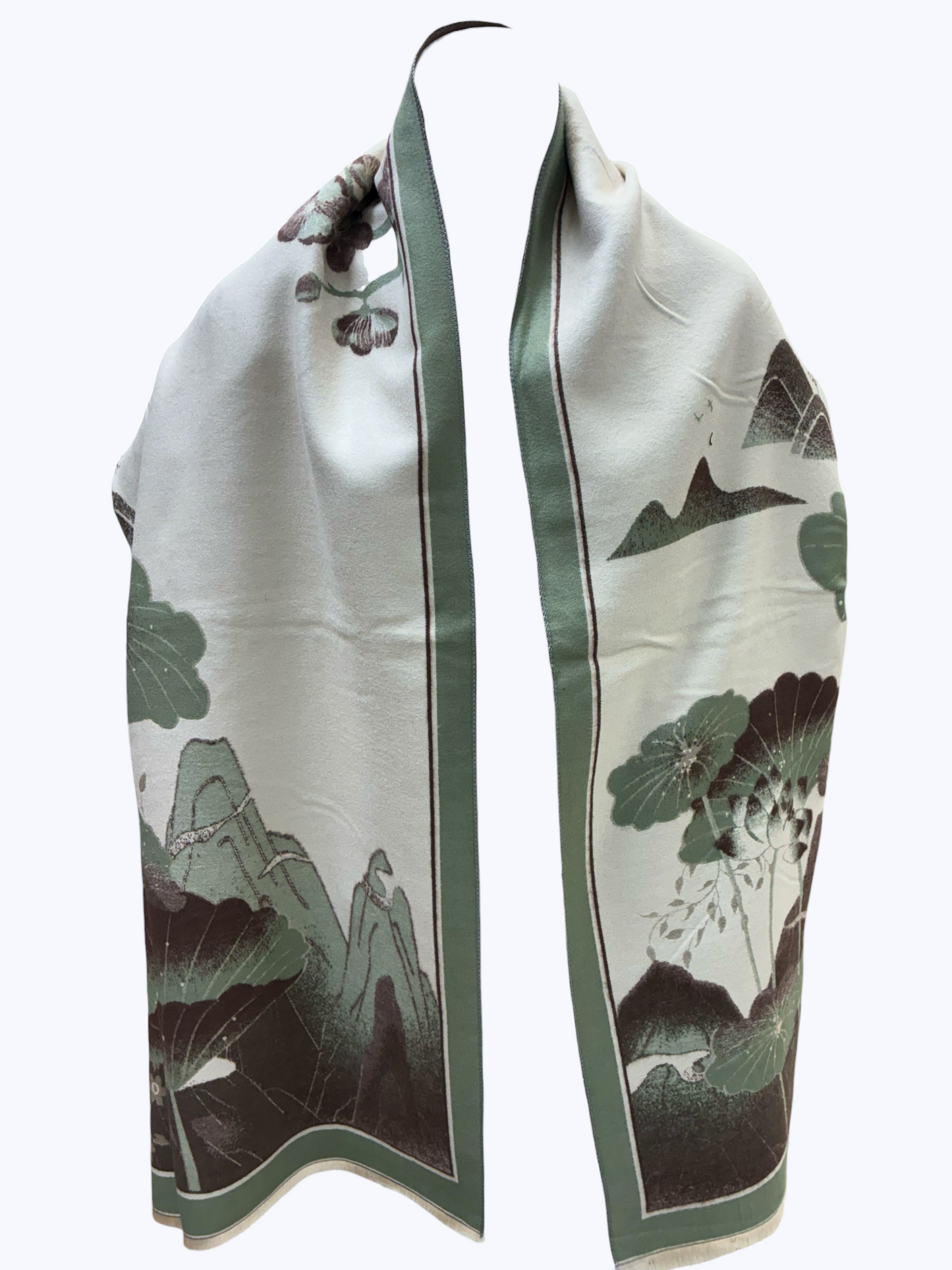 Floral Fringe Wrap Scarf | SS0016
