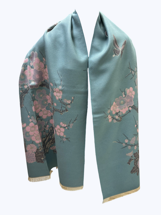 Floral Pattern Wrap Scarf | SS0006