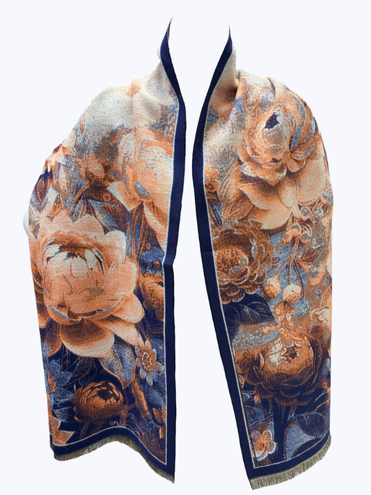 Rose Print Wrap Scarf | SS0010