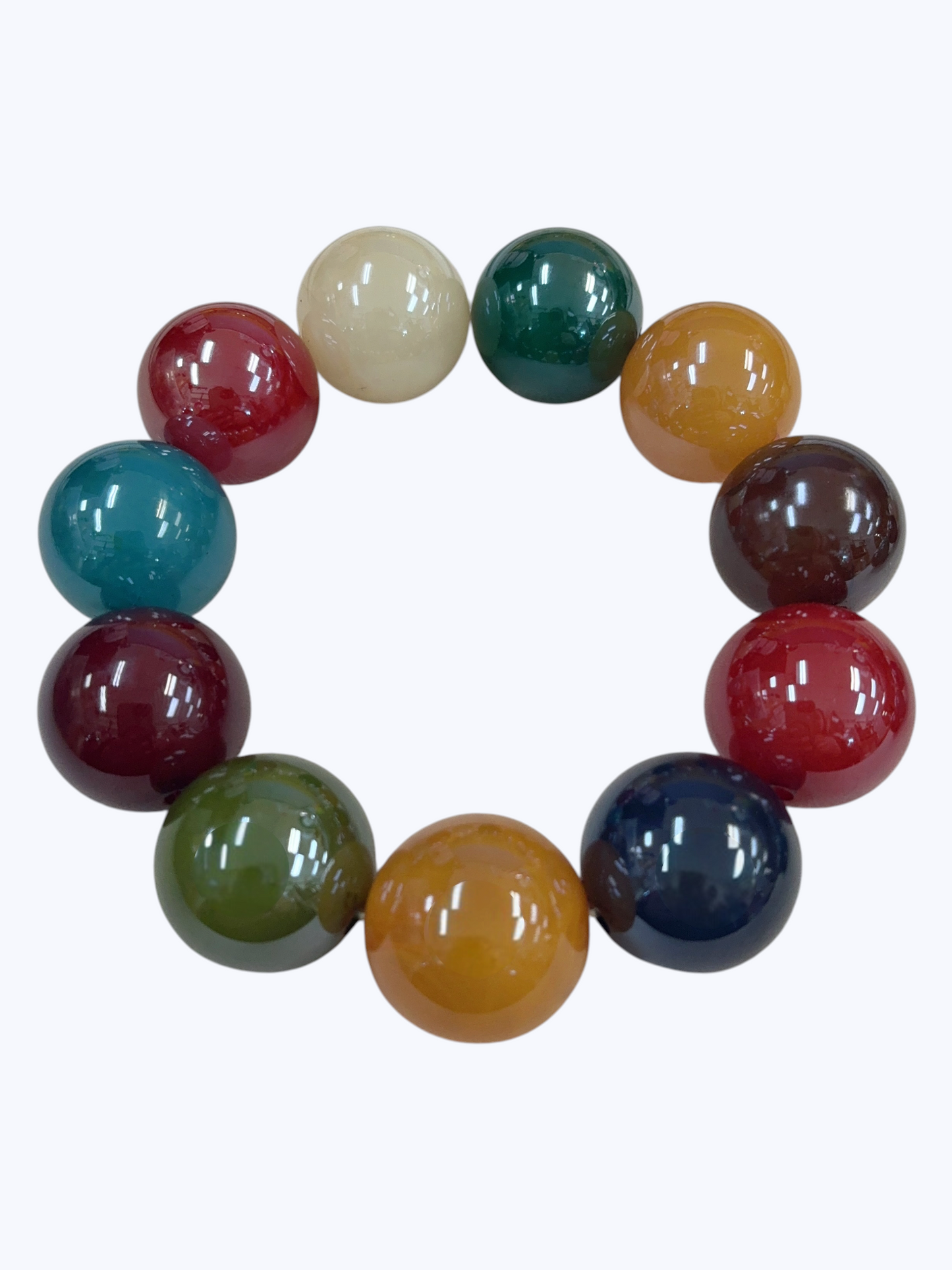 Chunky Glossy Bubble Bead Bracelet | B0578