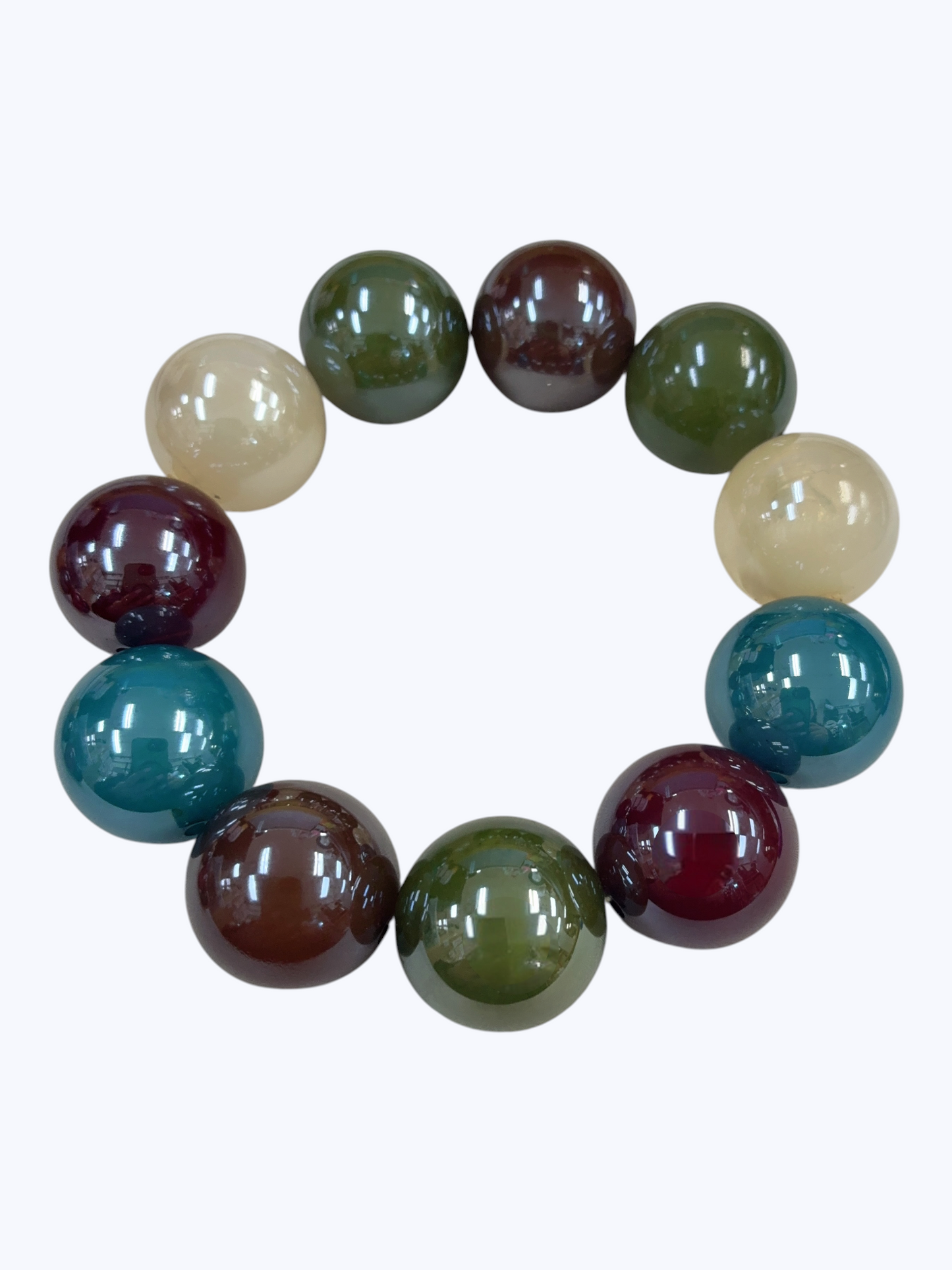 Chunky Glossy Bubble Bead Bracelet | B0578