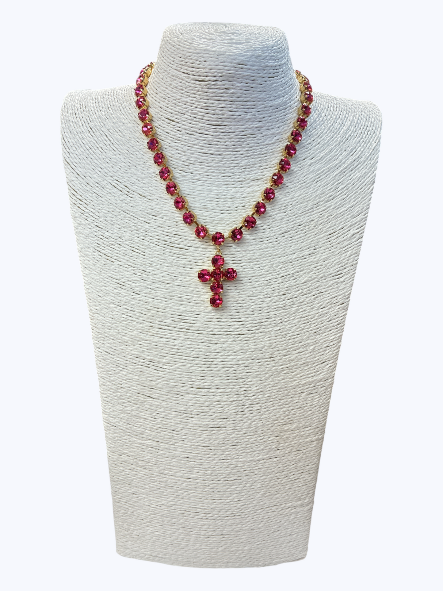 Crystal Cross Statement Necklace | N5384