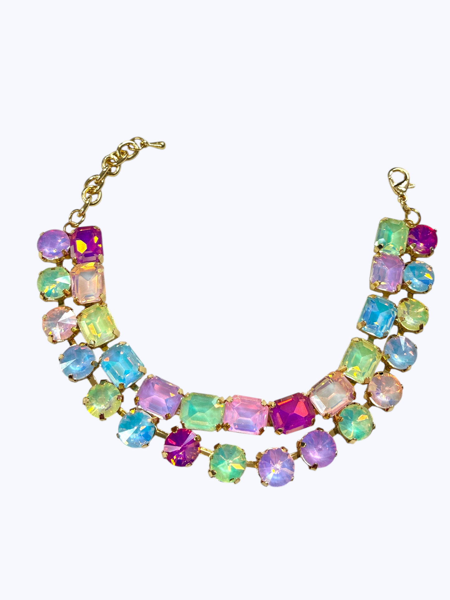 Multicolor Crystal Statement Necklace | B0579