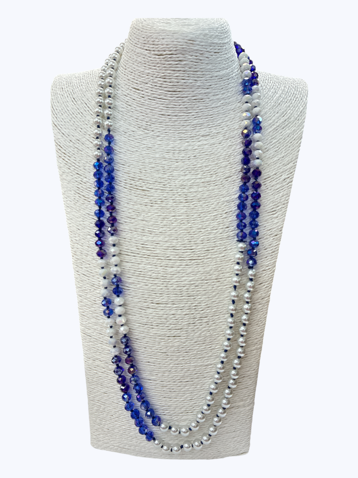 Long Pearl Beaded Necklace | N5379