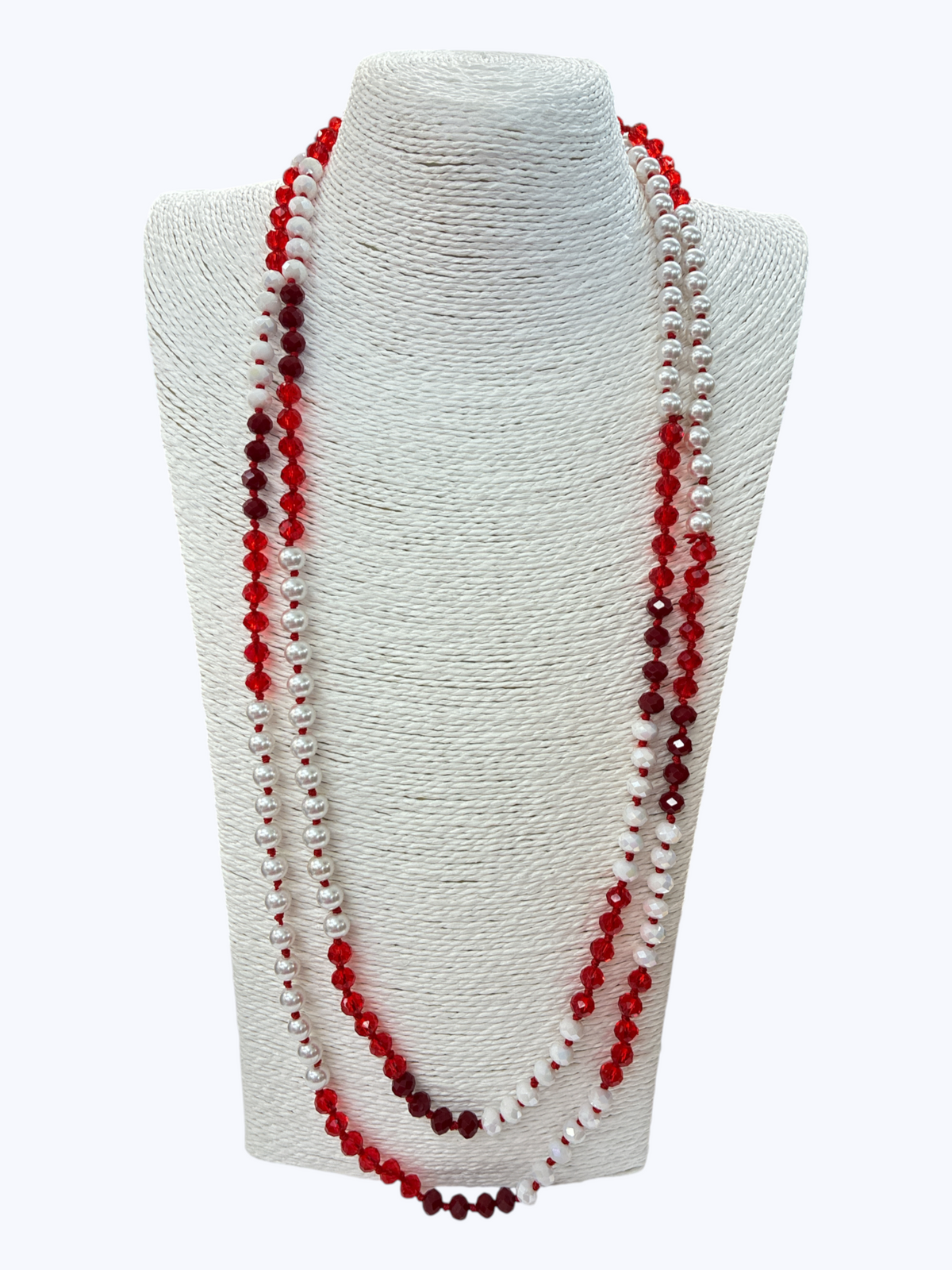 Long Pearl Beaded Necklace | N5379