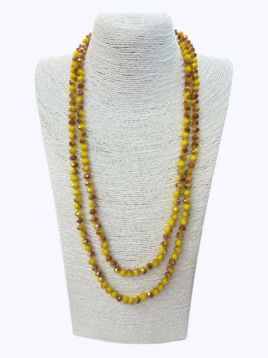 Faceted Crystal Strand Necklace | N5378