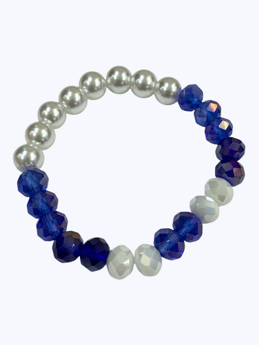 10mm Pearl Crystal Bracelet | B0576