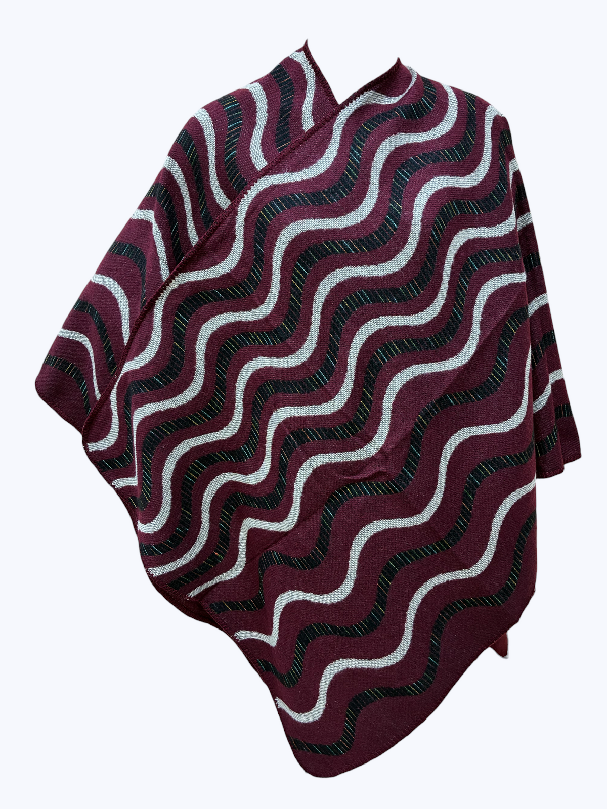 Wave Pattern Poncho | PC107