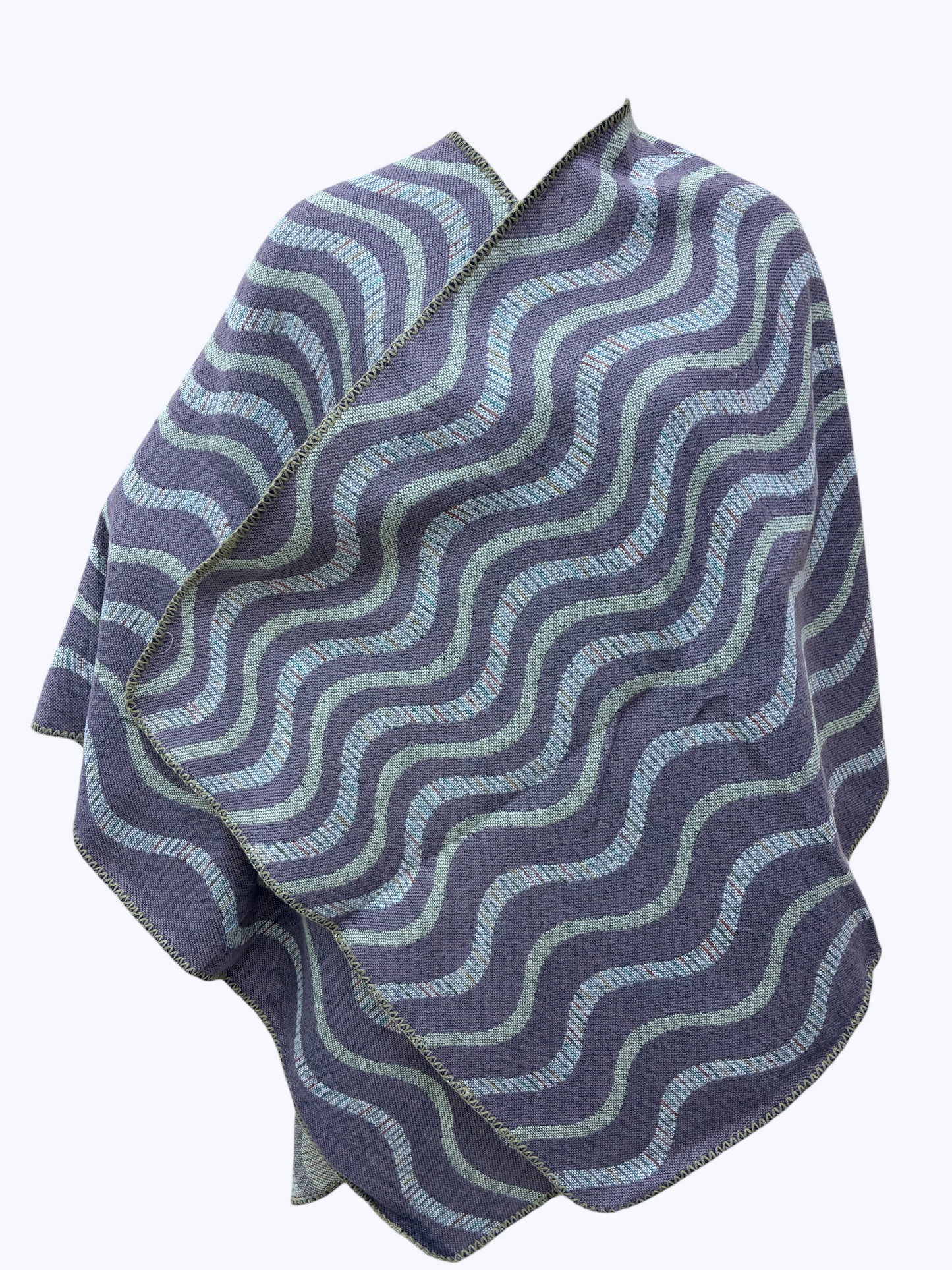 Wave Pattern Poncho | PC107