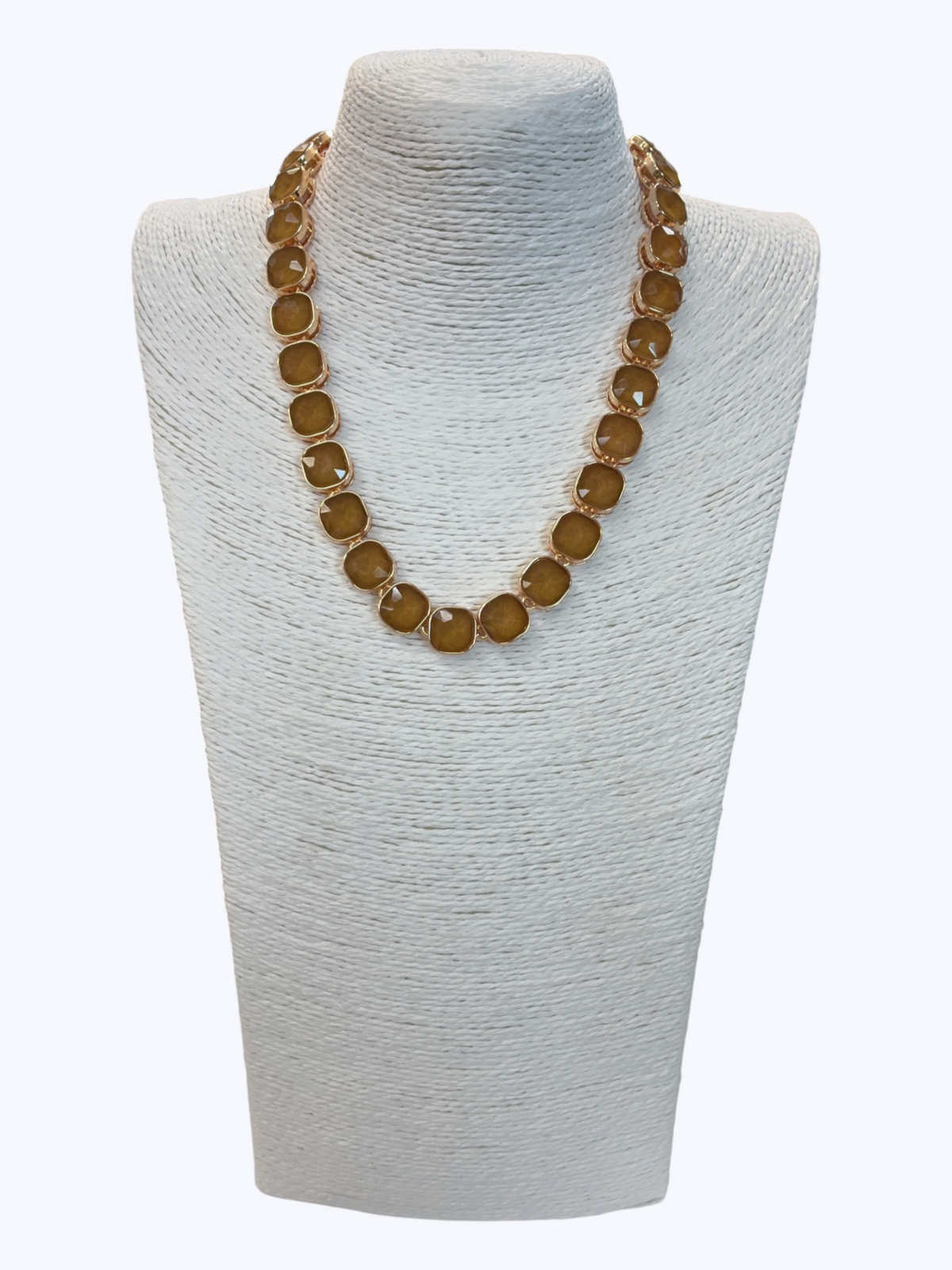 Faceted Crystal Stone Necklace | N5389