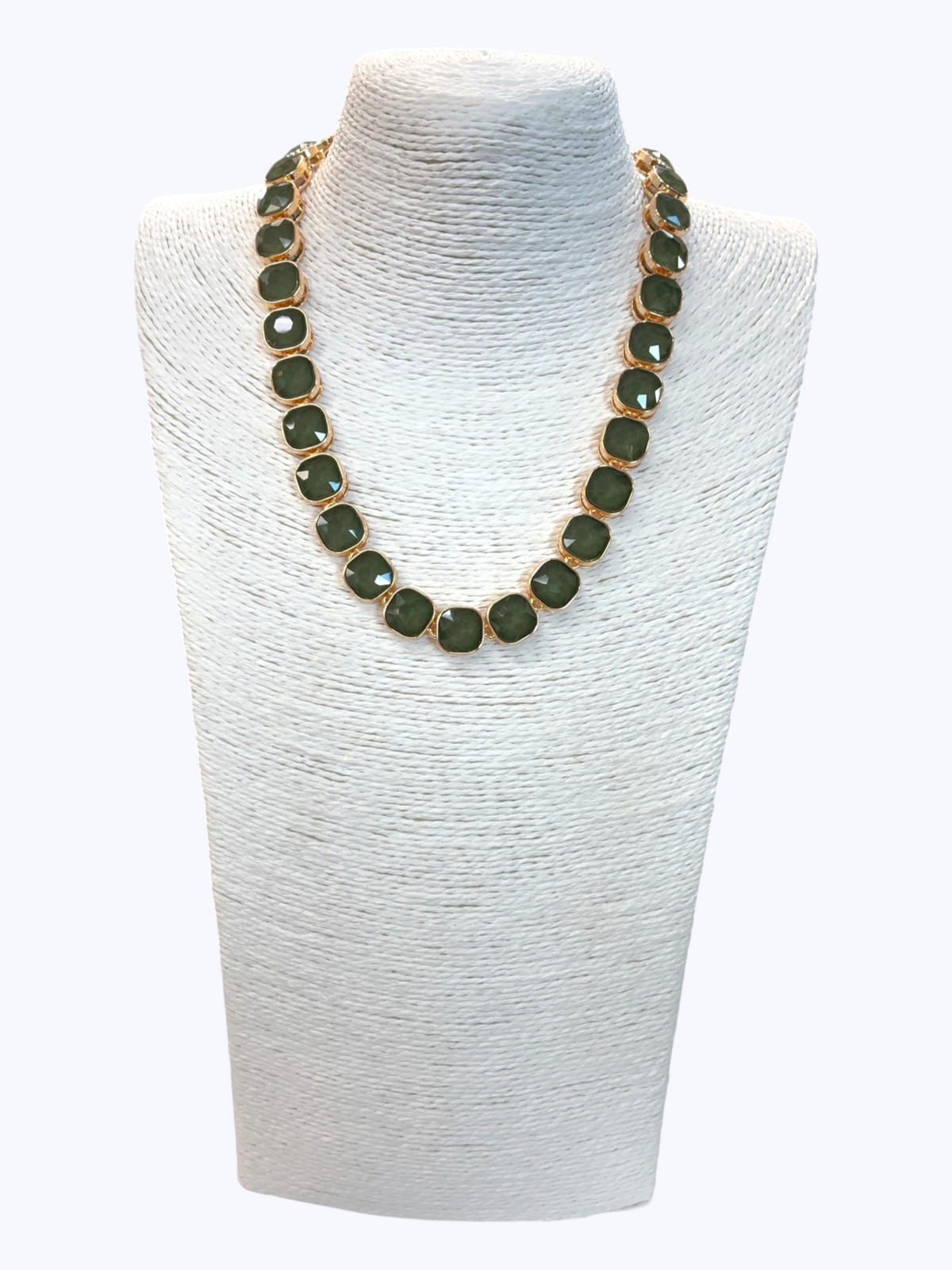 Faceted Crystal Stone Necklace | N5389