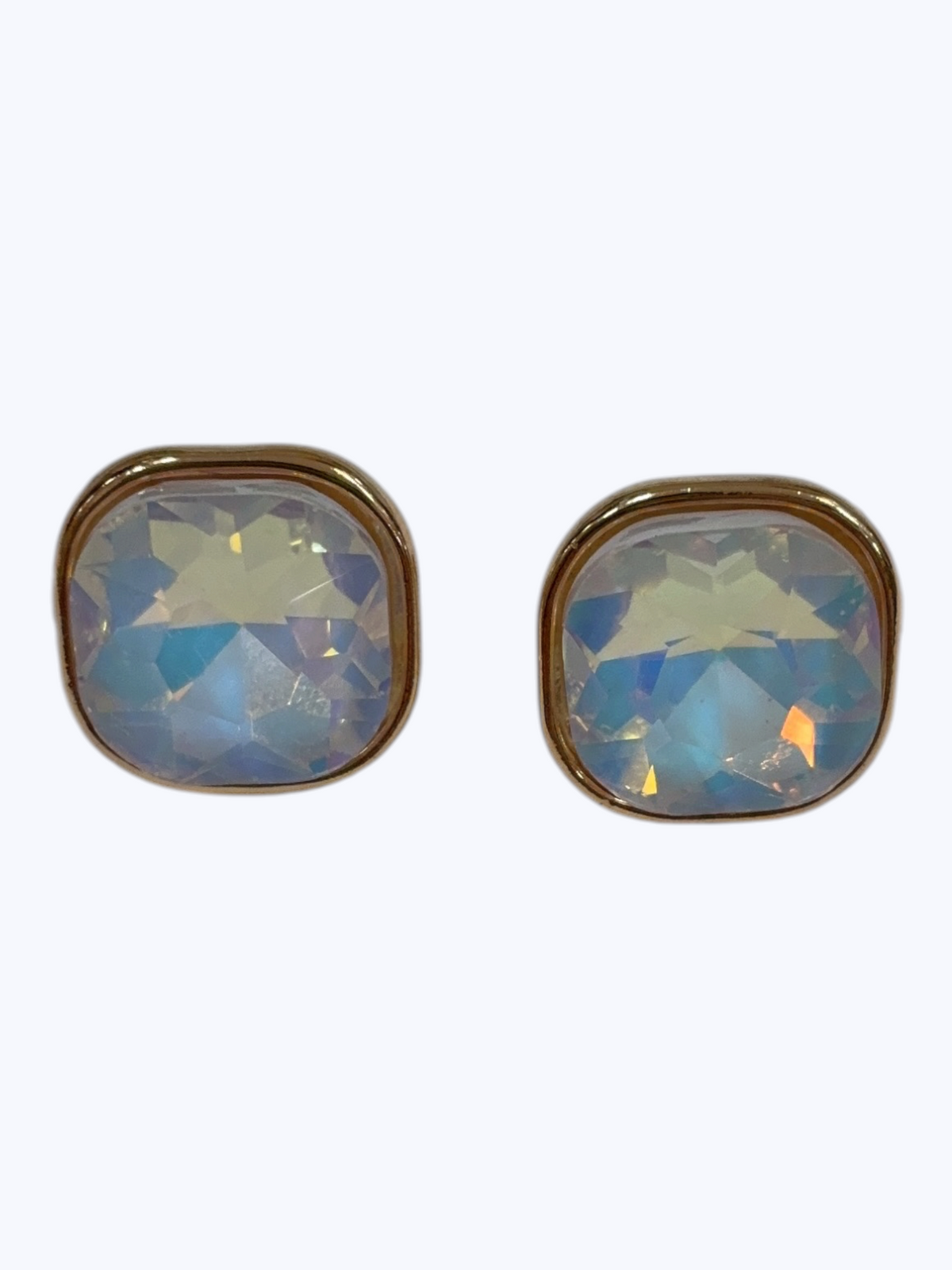 Iridescent Opal Stud Earrings | E2611