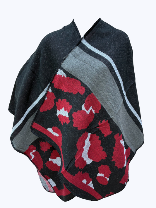 Abstract Camo Poncho | PC120
