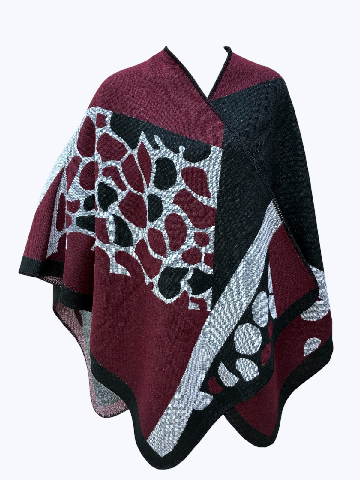 Camo Plaid Poncho | PC118