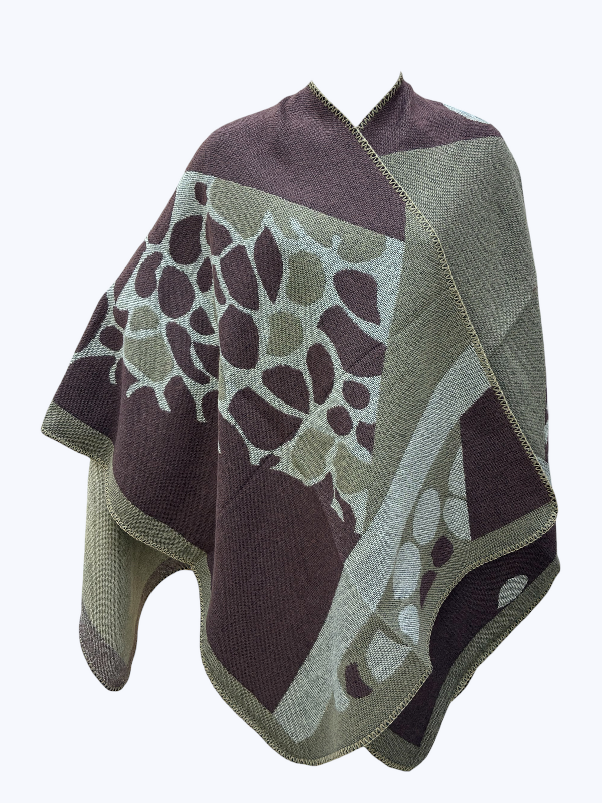 Camo Plaid Poncho | PC118