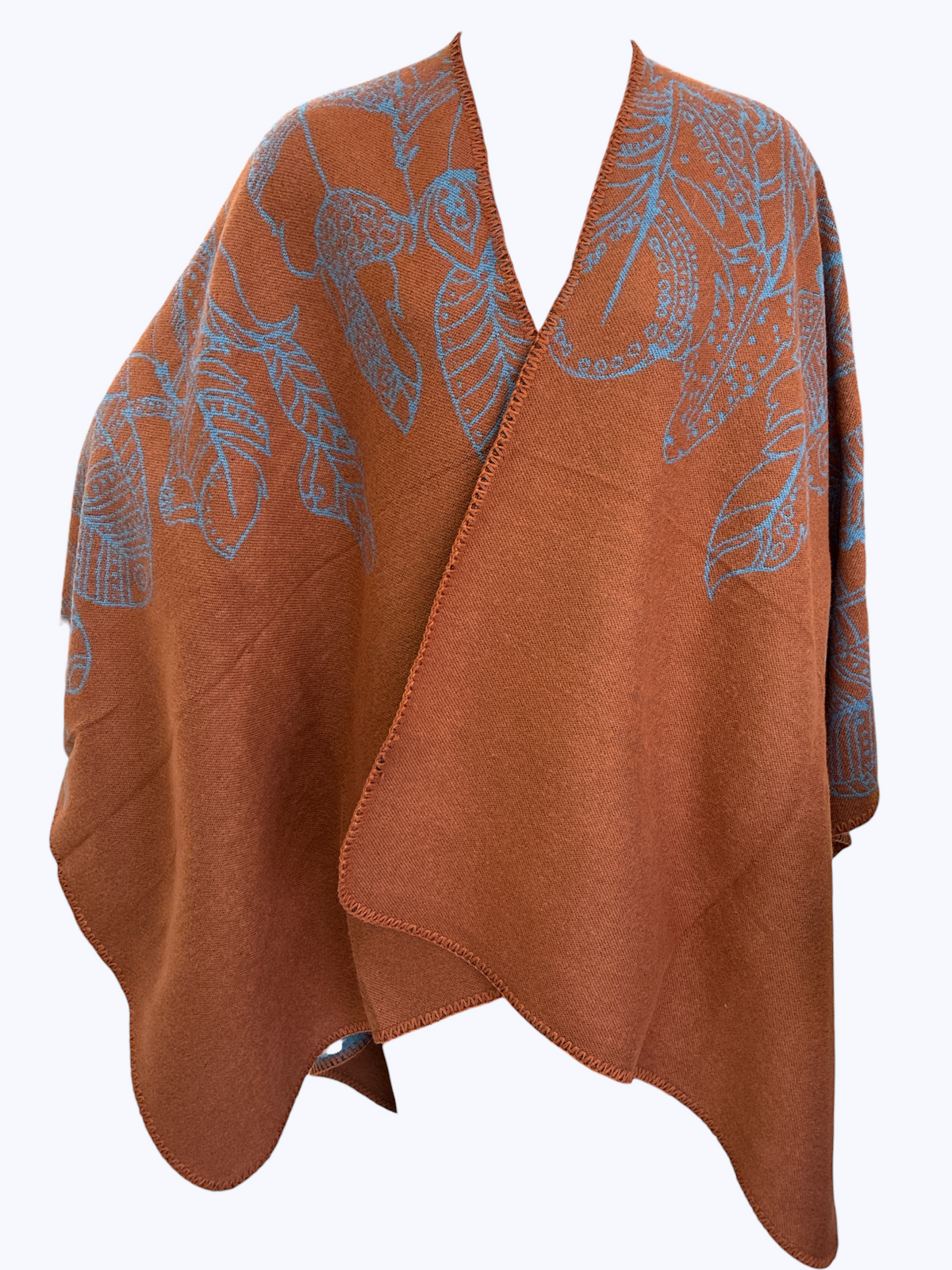 Leaf Pattern Poncho | PC116