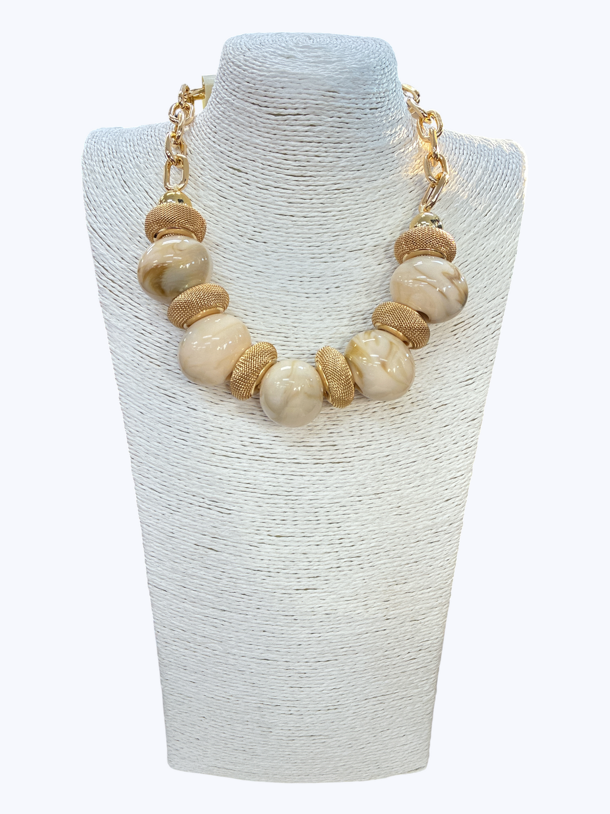 Organic Bead Accent Necklace Set | N5390