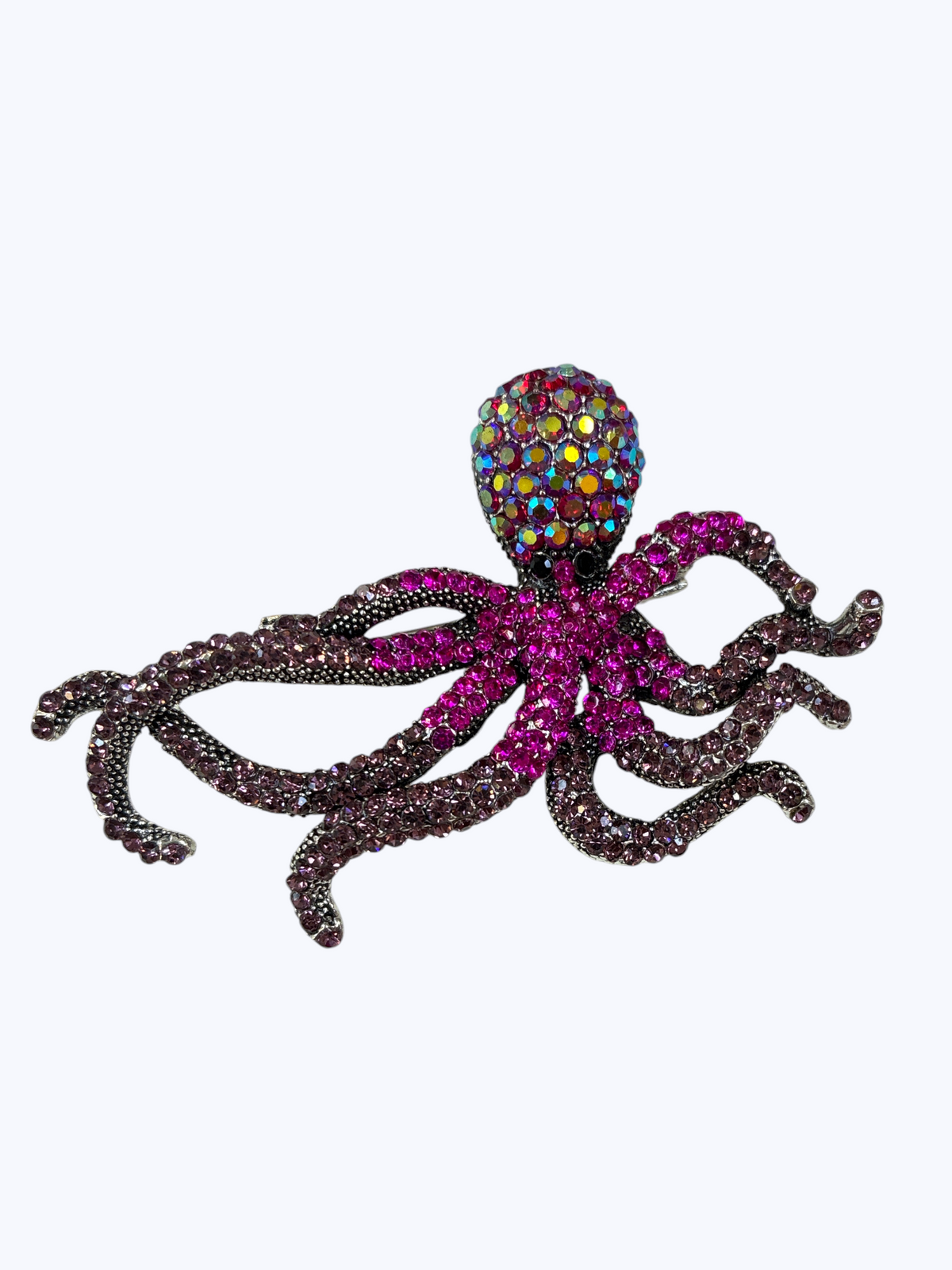 Crystal Octopus Brooch | BR0478