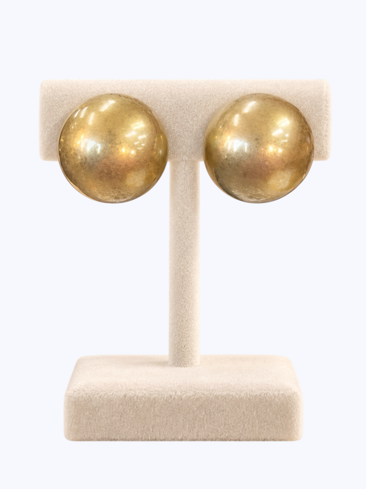 Smooth Dome Accent Earrings | E2616