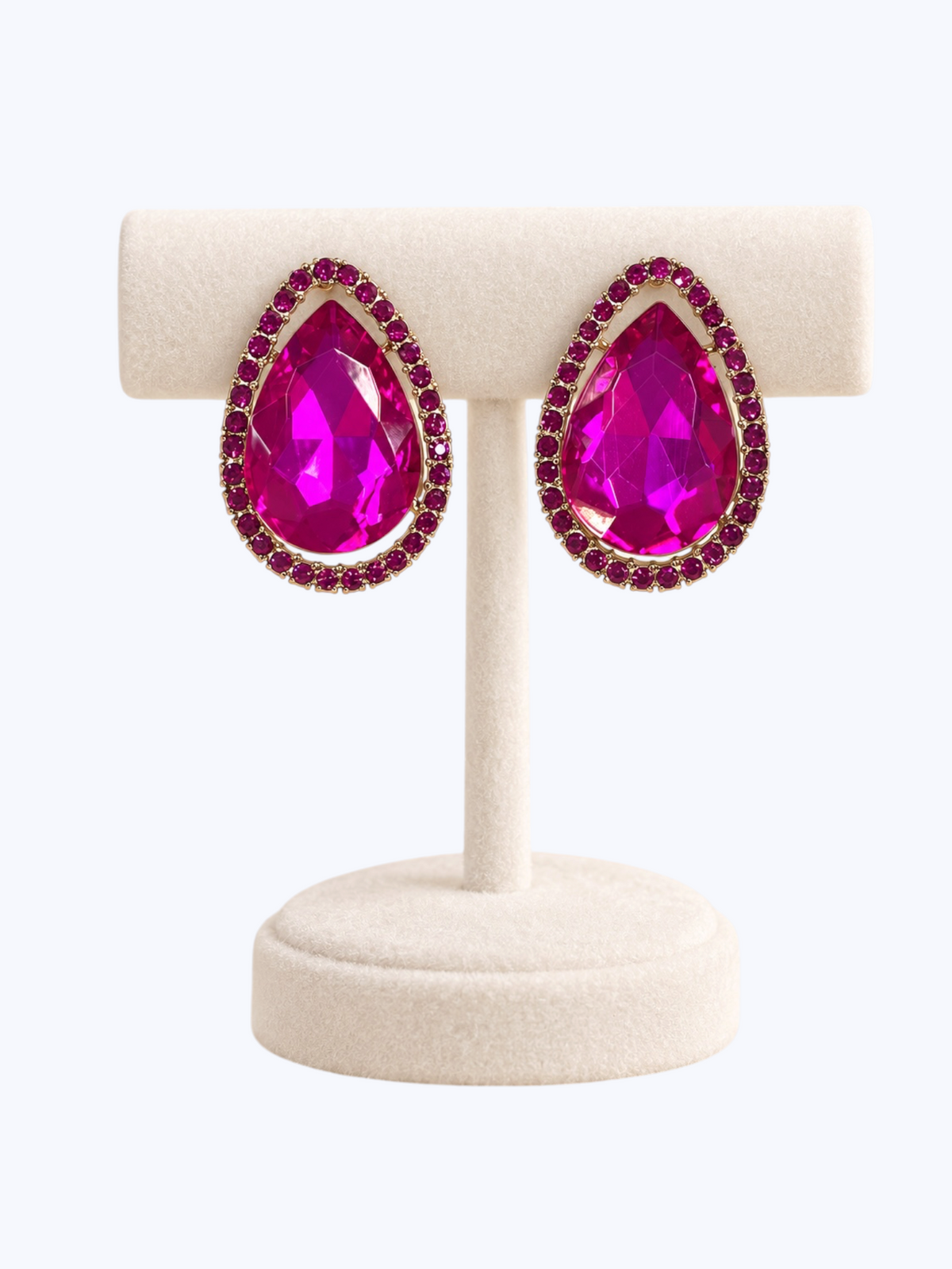 Faceted Teardrop Gemstone Earrings | E2623