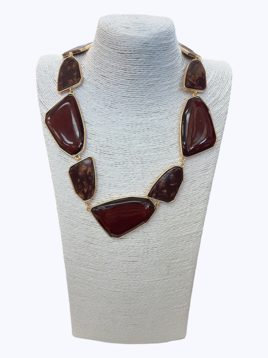 Modern Acrylic Statement Necklace Set | N5391
