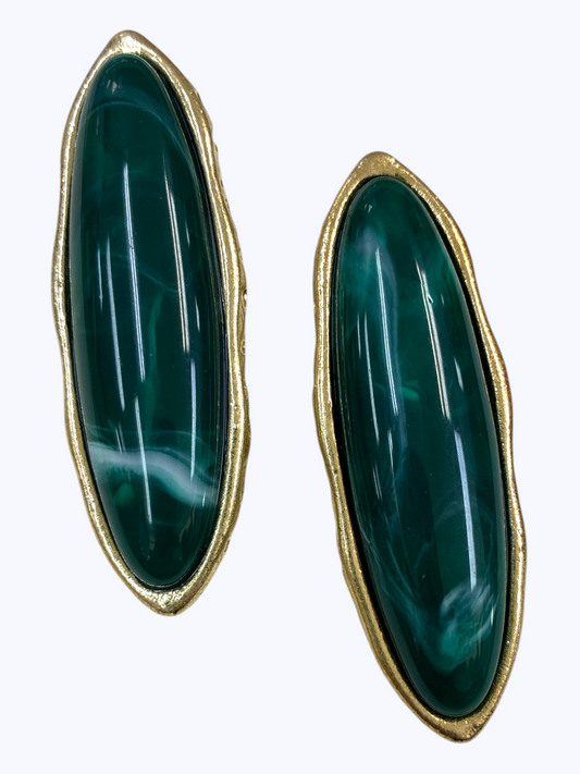Long Oval Earrings | E2353