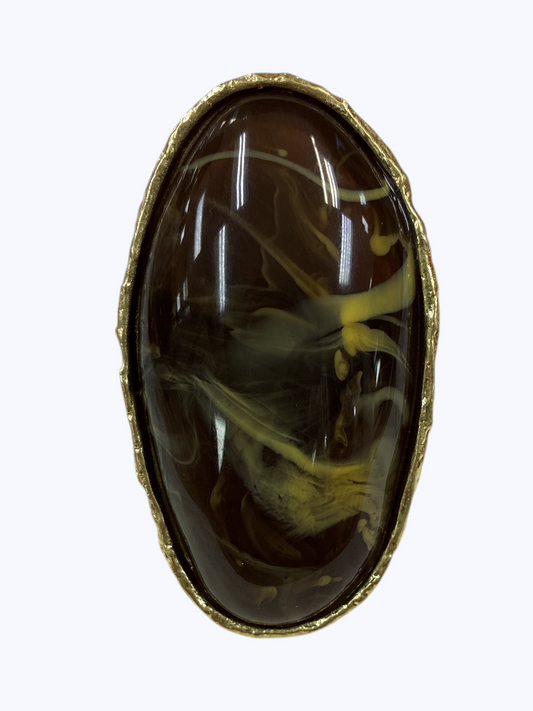 Oval Resin Statement Ring | R0116