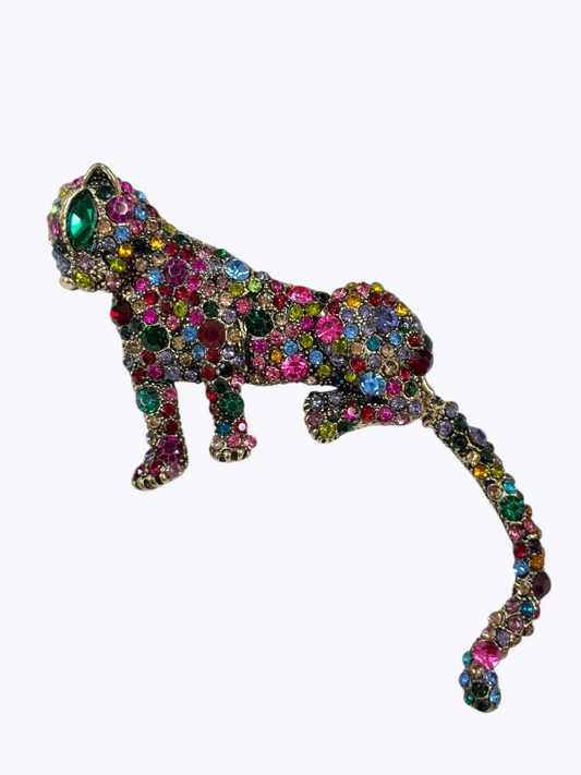Embellished Leopard Brooch | BR0140