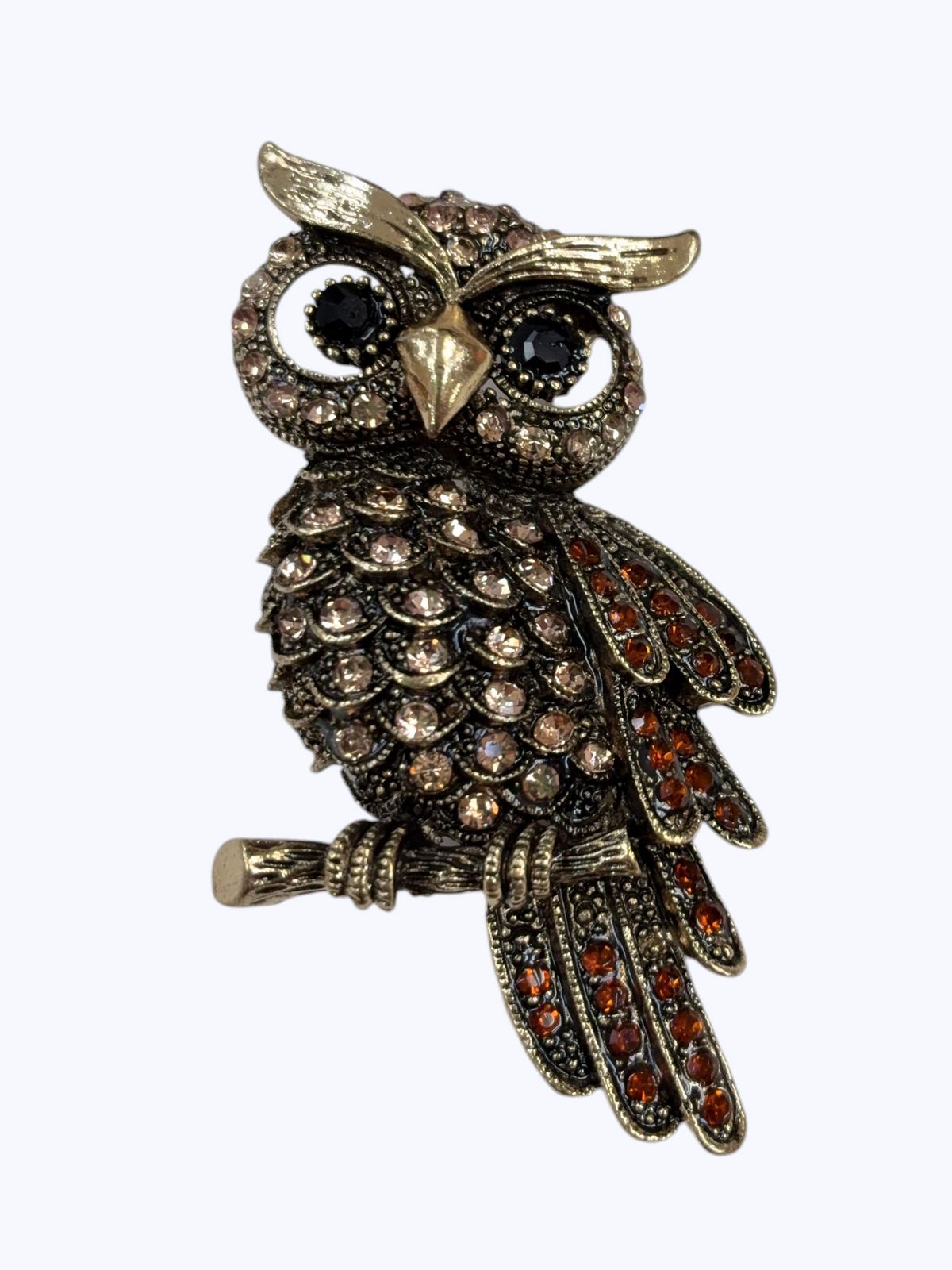 Jeweled Owl Brooch | BR0080