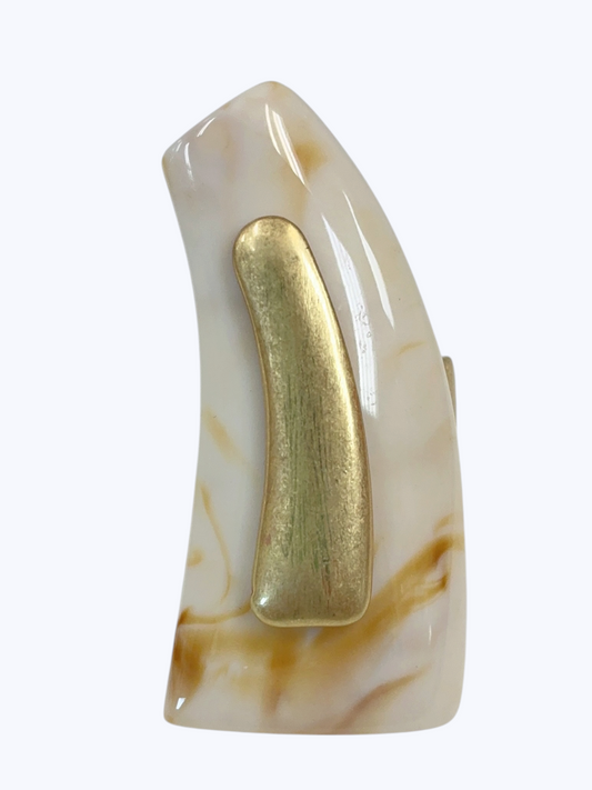 Sculptural Organic Stone Cocktail Ring | R0151