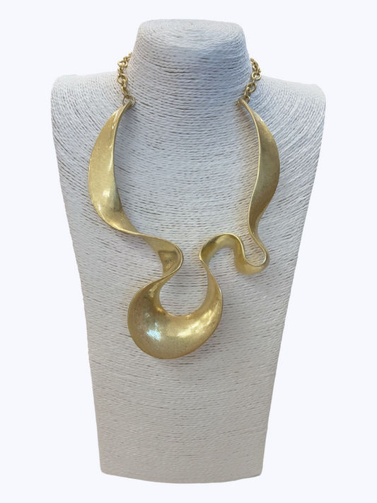Abstract Wave Necklace | N5401